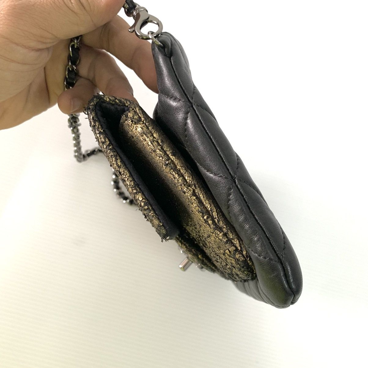 Chanel Chanel Leather Flap Chain Dinner Pre-Owned Bag Size ONE SIZE - 10 Thumbnail