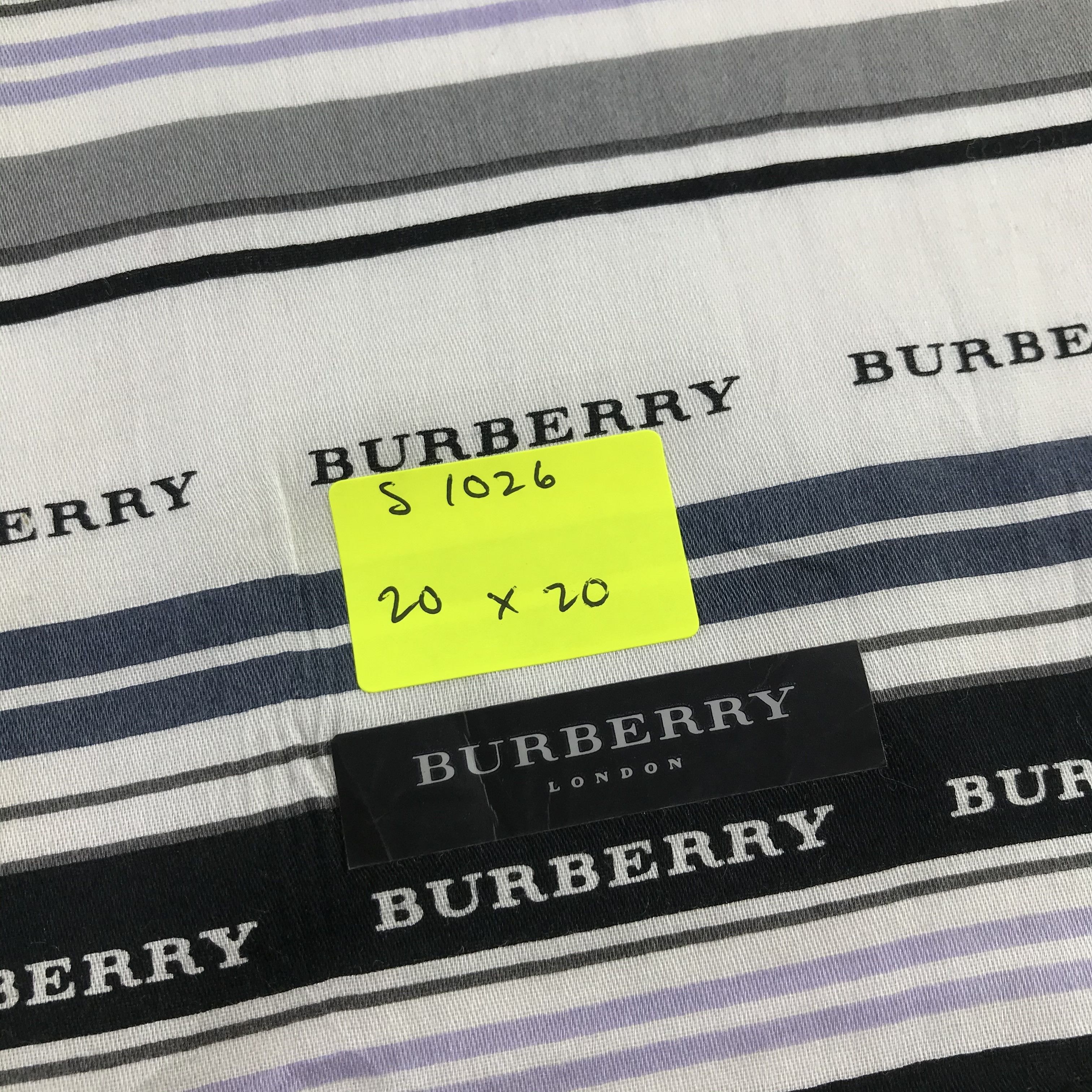 Burberry × Vintage Burberry Bandana / Handkerchief / Neckerchief - S1026 Size ONE SIZE - 5 Thumbnail