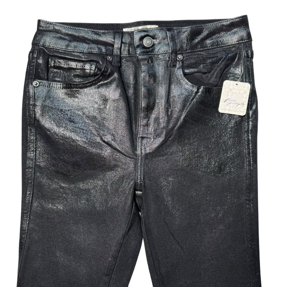 Free People NWT New Free People Raw High-Rise Coated Jeans Size 28 Size 28" / US 6 / IT 42 - 9 Thumbnail