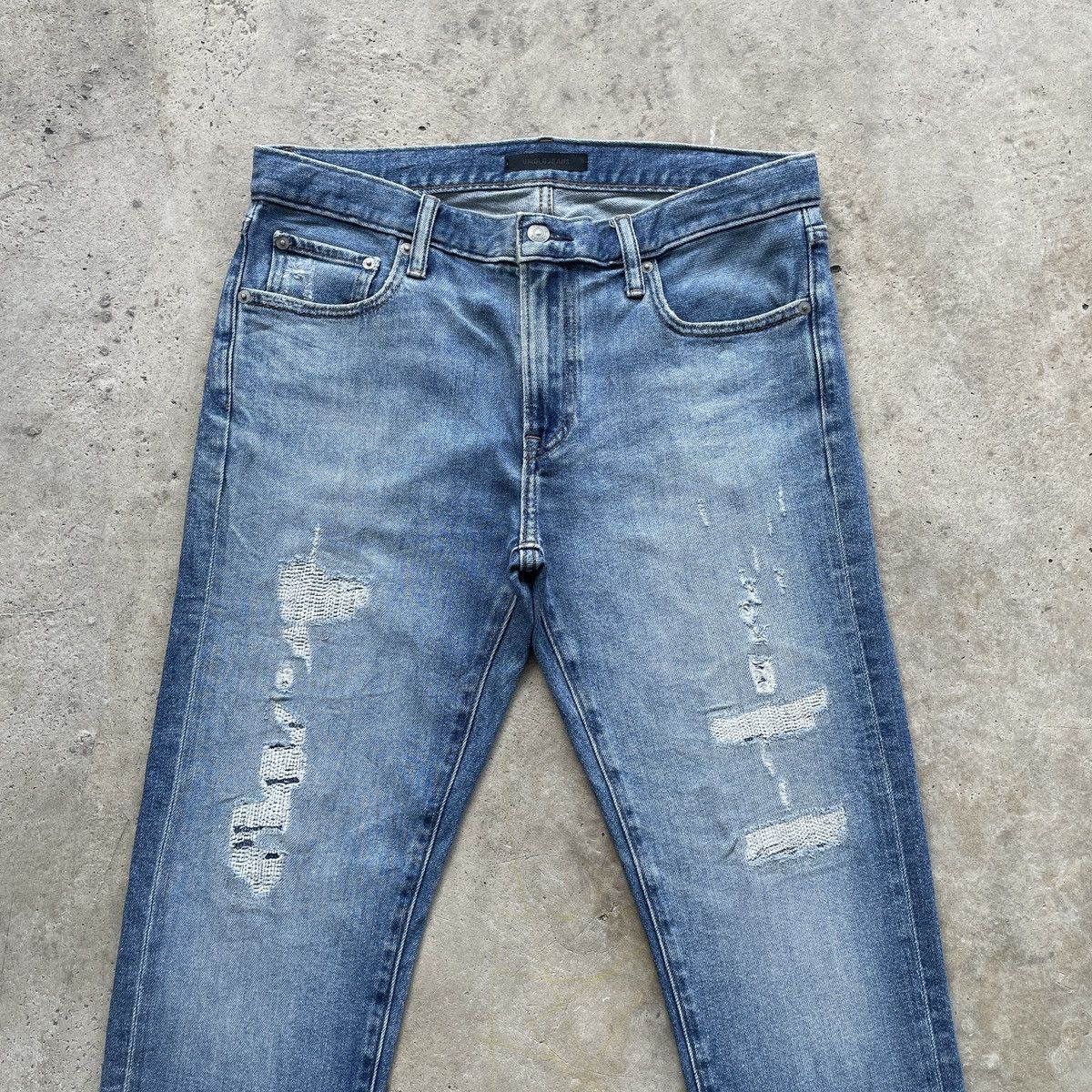 Japanese Brand × Jean W34x28.5 Japanese Brand Faded Jeans Denim Pants Size US 34 / EU 50 - 3 Thumbnail