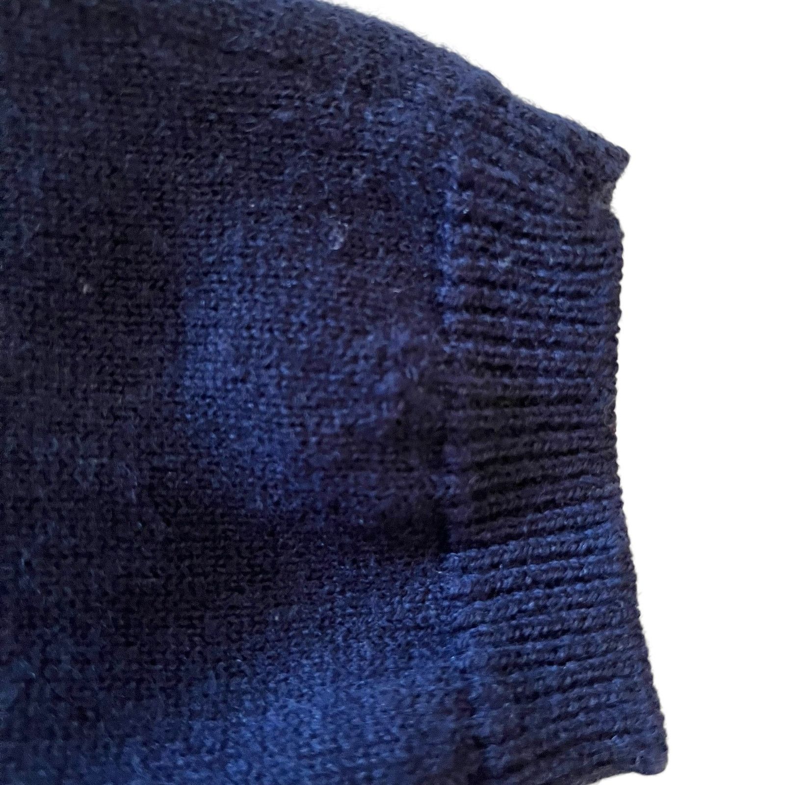 Zadig & Voltaire Zadig & Voltaire Navy Wool Cashmere Leather Wolf Sweater Size US S / EU 44-46 / 1 - 8 Thumbnail