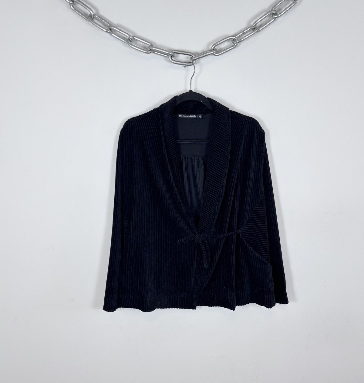 Gudrun Sjoden Gudrun Sjoden Women’s Black Velour Knit Cardigan Sweater Size M / US 6-8 / IT 42-44 - 1 Thumbnail