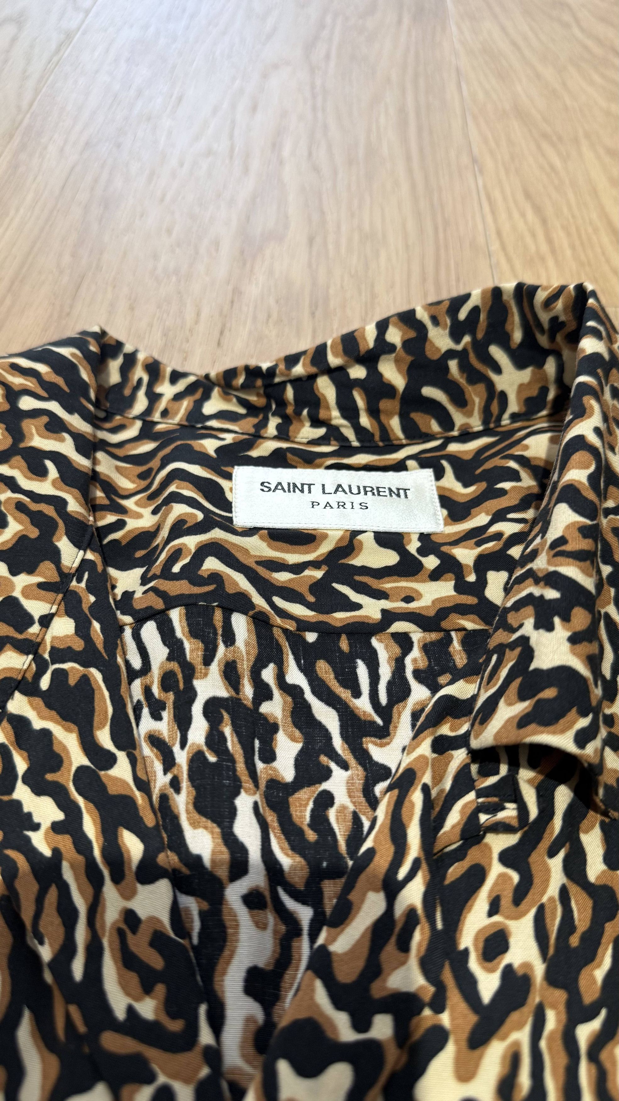 Saint Laurent Paris Saint Laurent Camo Shirt Size US M / EU 48-50 / 2 - 2 Thumbnail