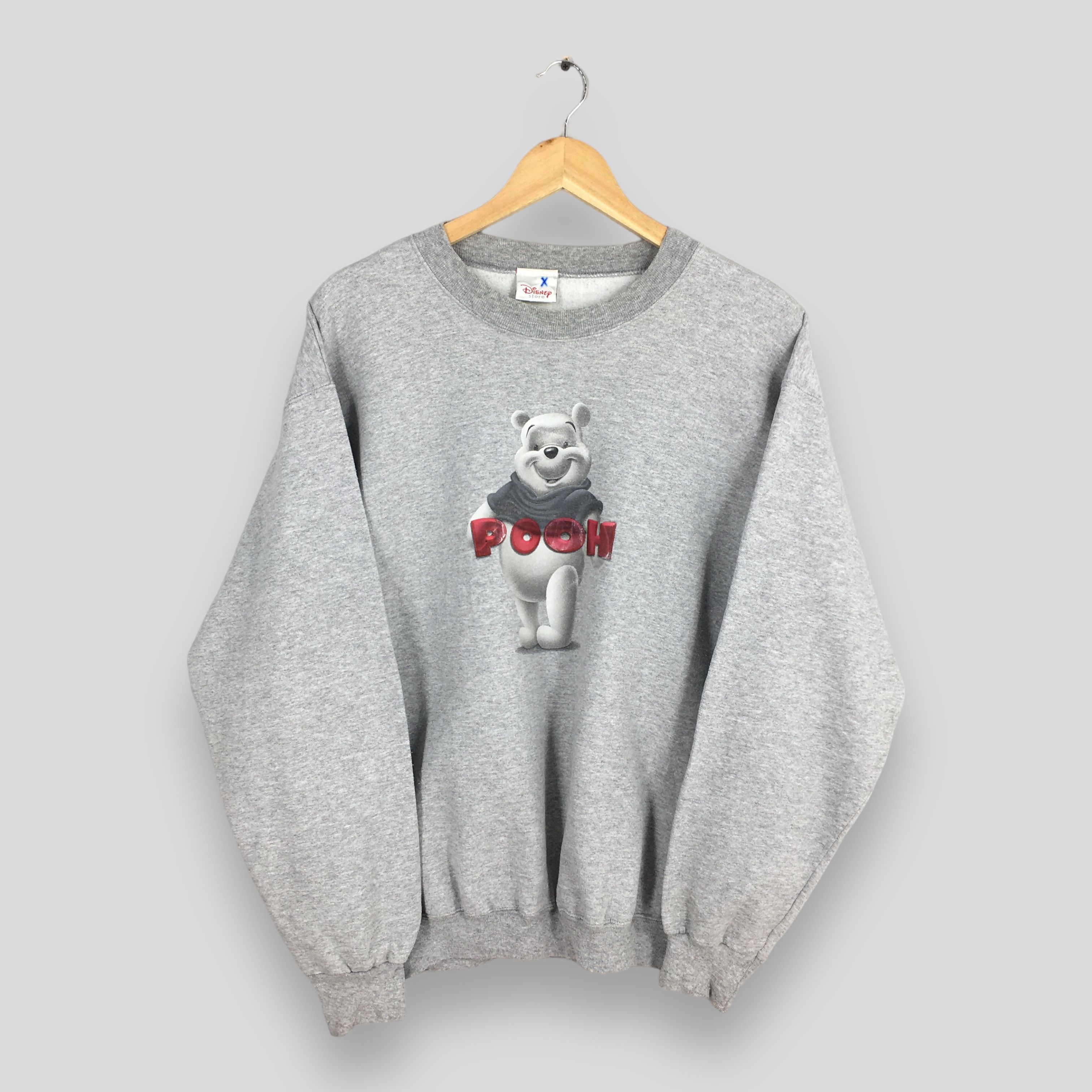 Cartoon Network Vintage Winnie The Pooh Gray Sweatshirt Medium Size US M / EU 48-50 / 2 - 1 Thumbnail