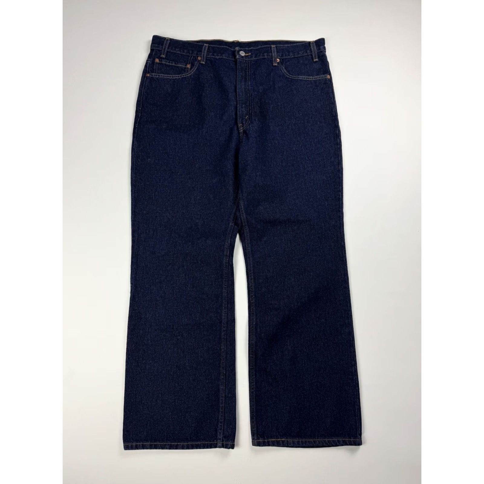 Levi's VINTAGE Levi’s 517 Boots jeans Mens 42x30 Dark Wash Blue 5-Pocket Denim Zipper Logo Fit Regular Size US 42 / EU 58 - 5 Thumbnail
