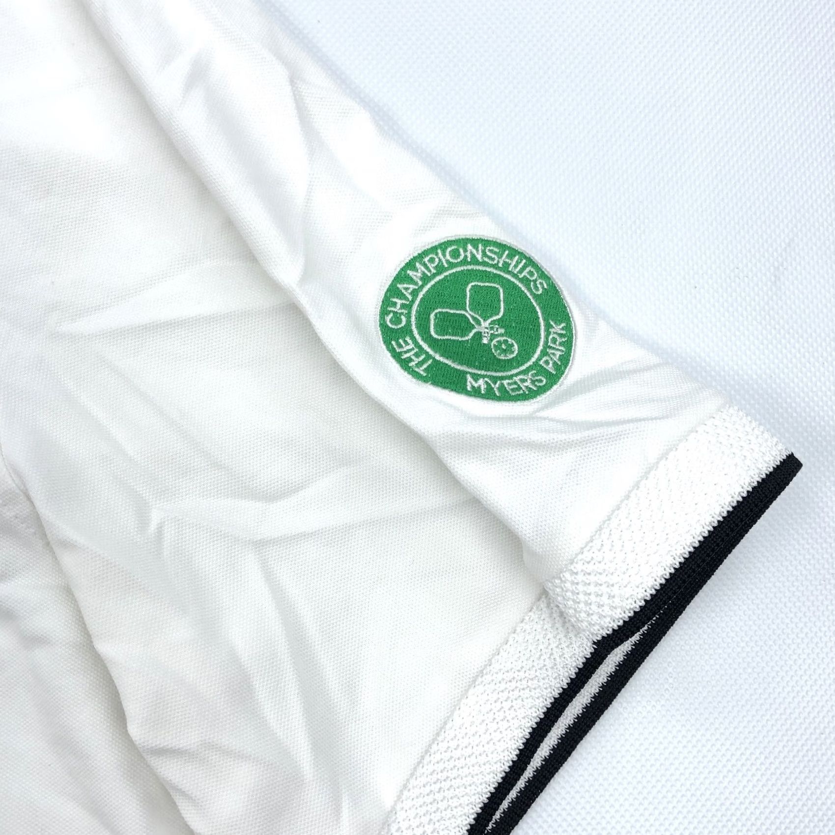 Vintage GREYSON Men's XL White Myers Park Championships Golf Polo Shirt Performance Shorts Sleeve Short Sleeve Size US XL / EU 56 / 4 - 3 Thumbnail