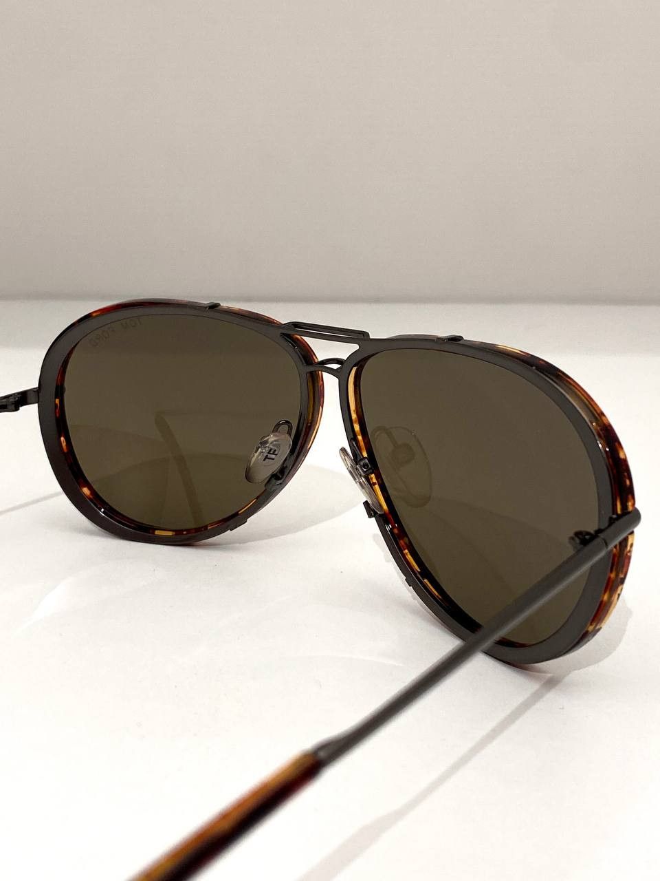 Tom Ford Tom Ford Cyrille Havana Aviator Pilot Vintage TF Sunglasses Size ONE SIZE - 11 Thumbnail