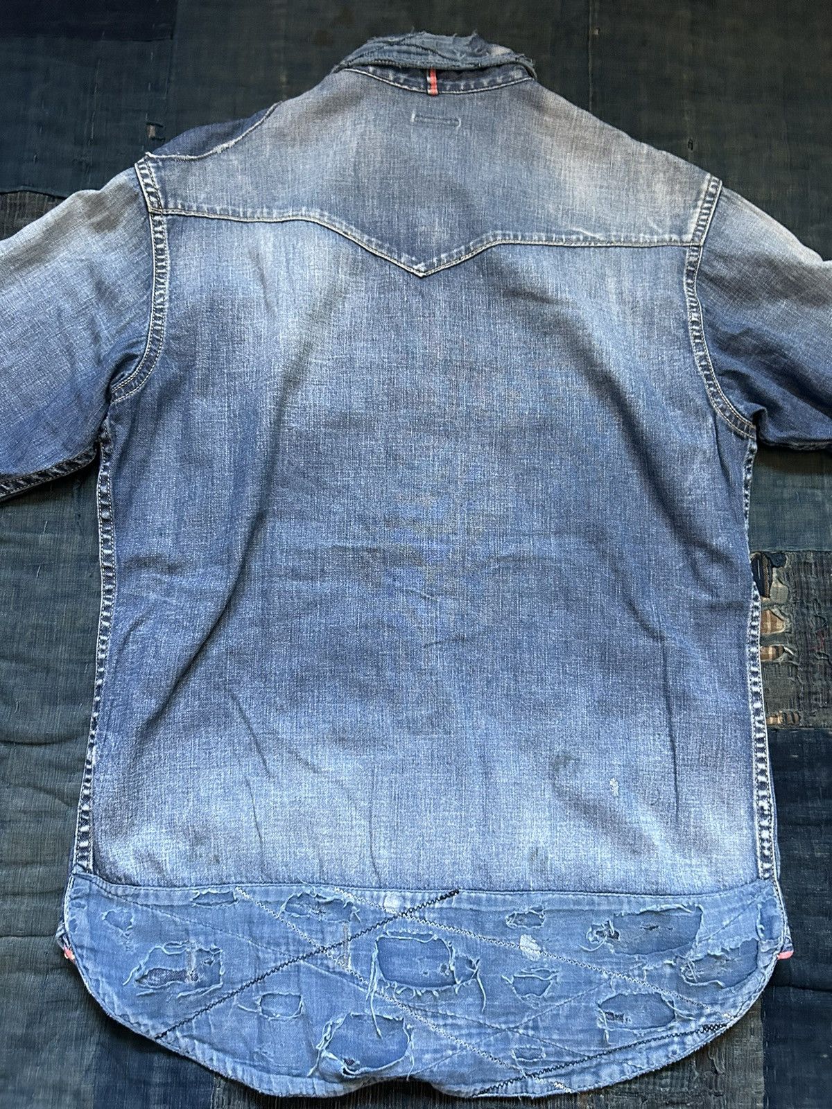 Kapital × Kapital Kountry Kapital boro denim patchwork western shirt Size US M / EU 48-50 / 2 - 7 Thumbnail