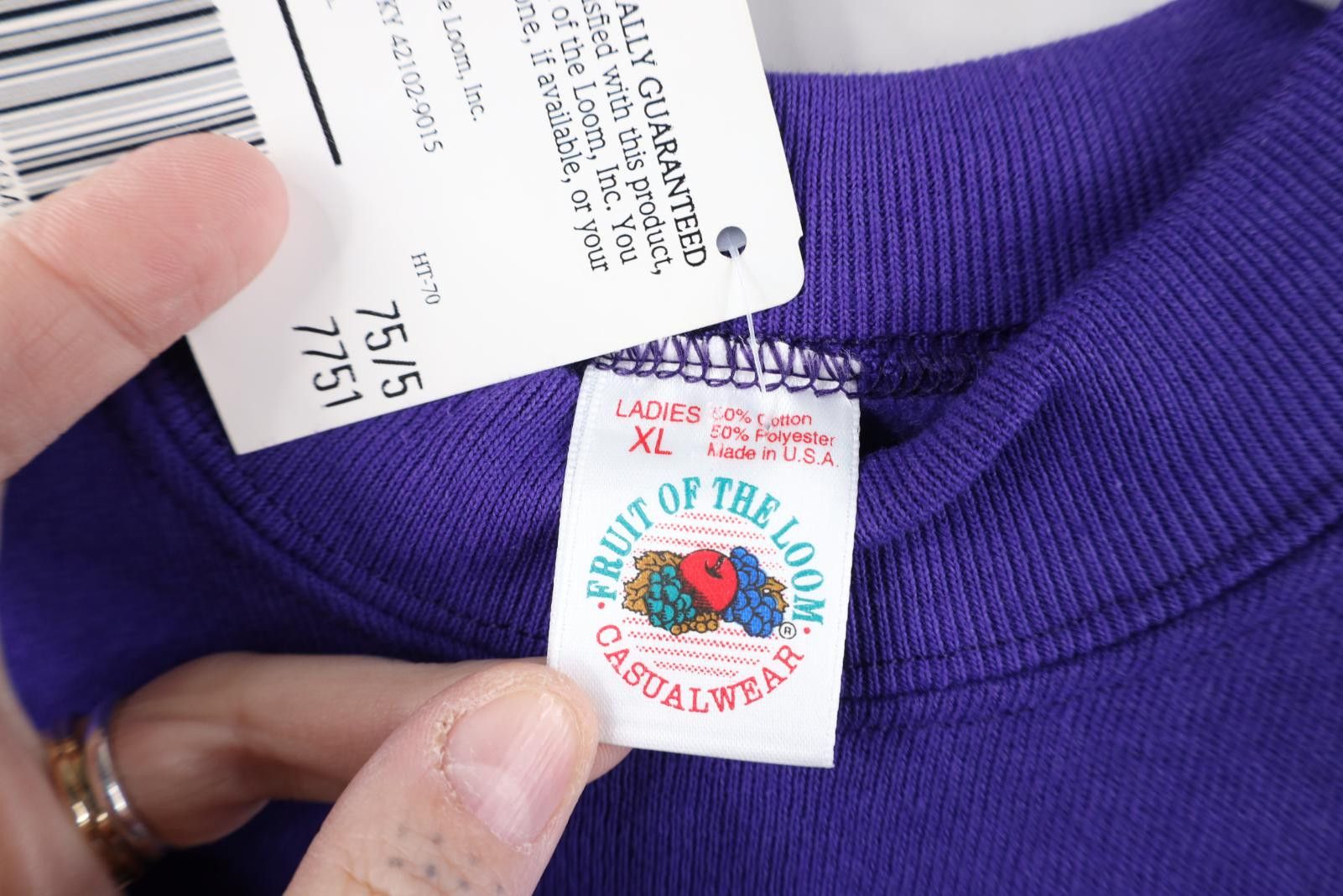 Vintage Deadstock Vintage 90s Streetwear Raglan Sweatshirt USA Size XL / US 12-14 / IT 48-50 - 8 Thumbnail