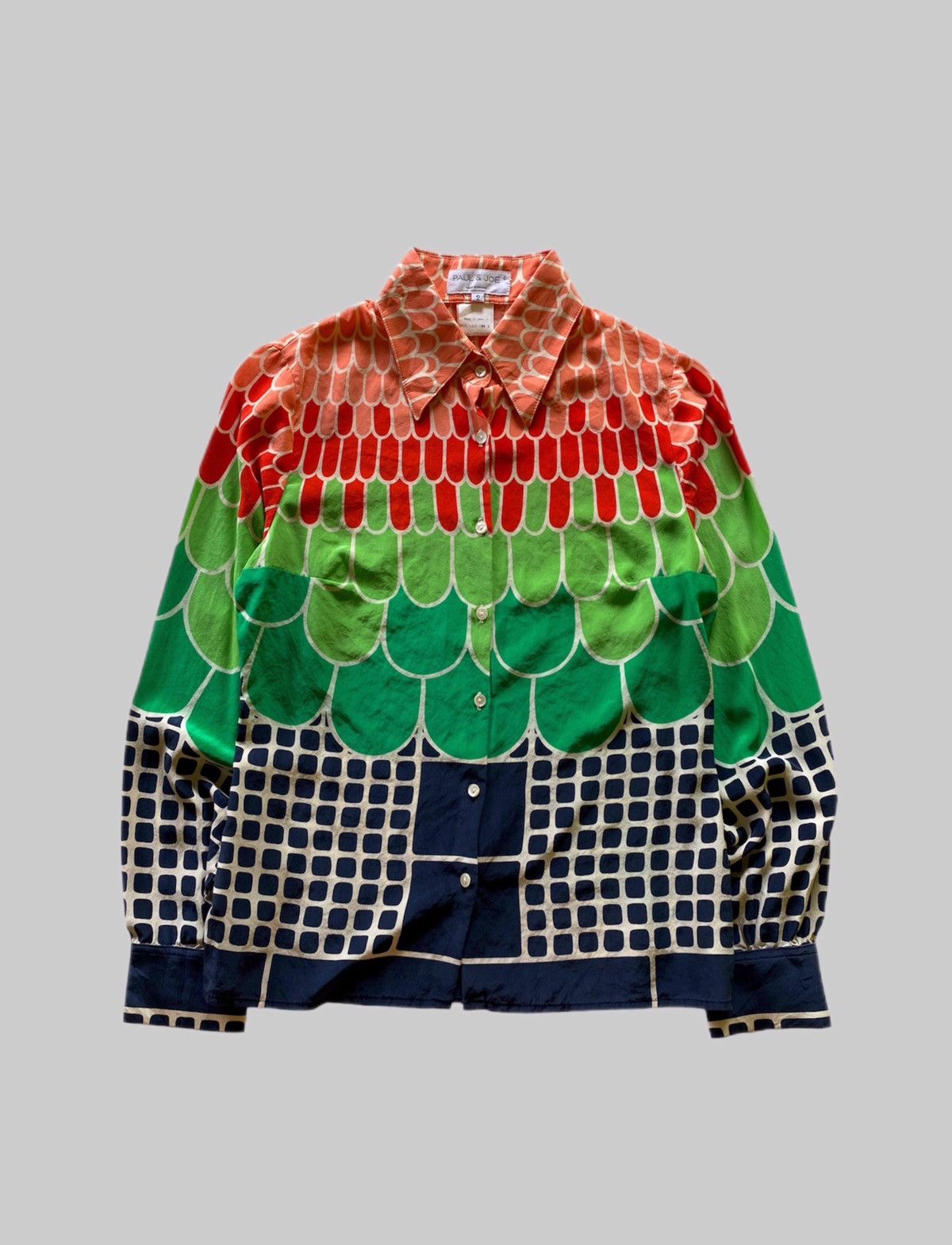 Paul & Joe Vintage Paul & Joe “Titanic” 100% Silk Shirt Size M / US 6-8 / IT 42-44 - 1 Thumbnail