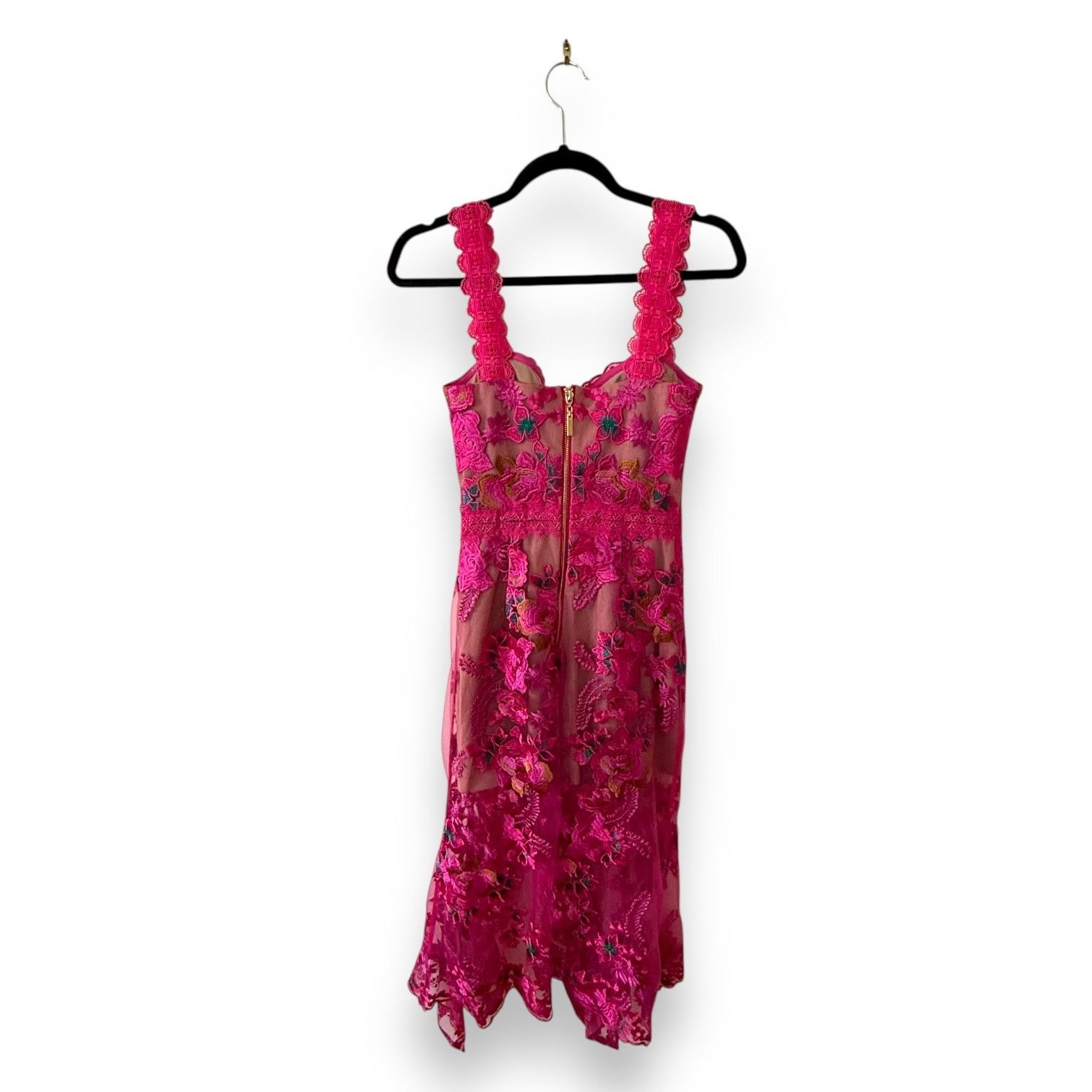 eva midi dress in fuchsia bronx and banco Bronx and BancoEva Midi Dress- Fuchsia by Bronx And Banco