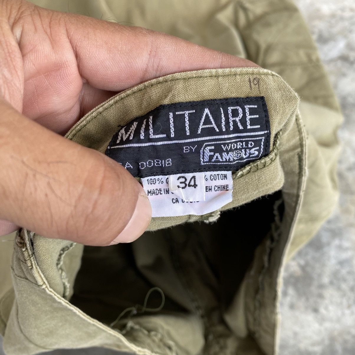 Japanese Brand Militaire Cargo Baggy Paracute Pants w34 Size US 35 - 8 Thumbnail