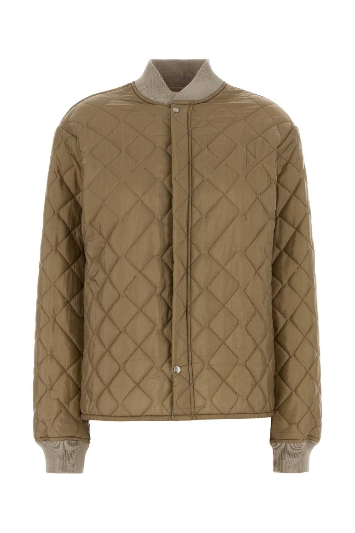 Maison Margiela Beige Nylon Bomber Jacket Size S / US 4 / IT 40 - 1 Thumbnail