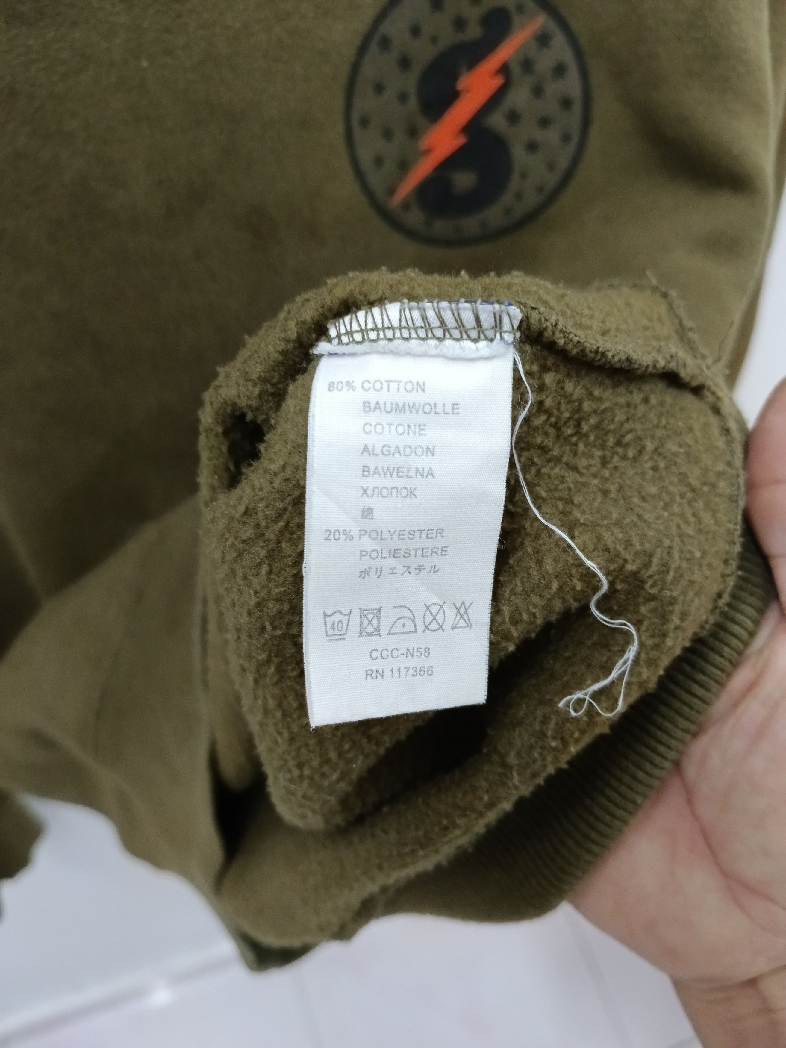 GOODENOUGH VINTAGE GOODENOUGH Japan Military Logo Patch Sweatshirt Size US S / EU 44-46 / 1 - 5 Thumbnail