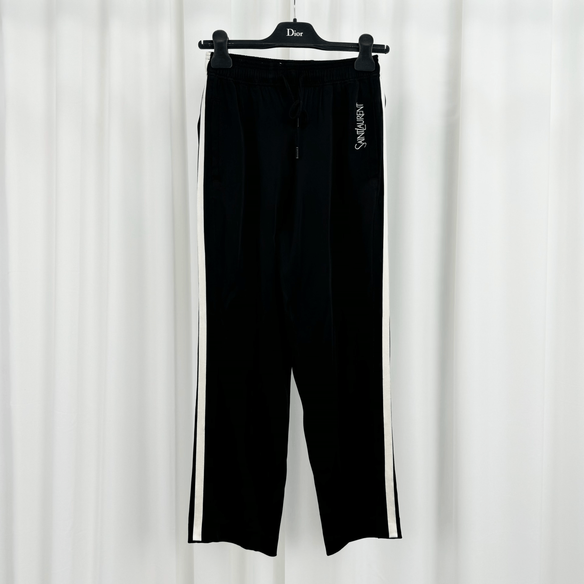 Saint Laurent Paris Saint Laurent New Embroidered Letter Acetate Trousers Size 36" / US 14 / IT 50 - 1 Thumbnail