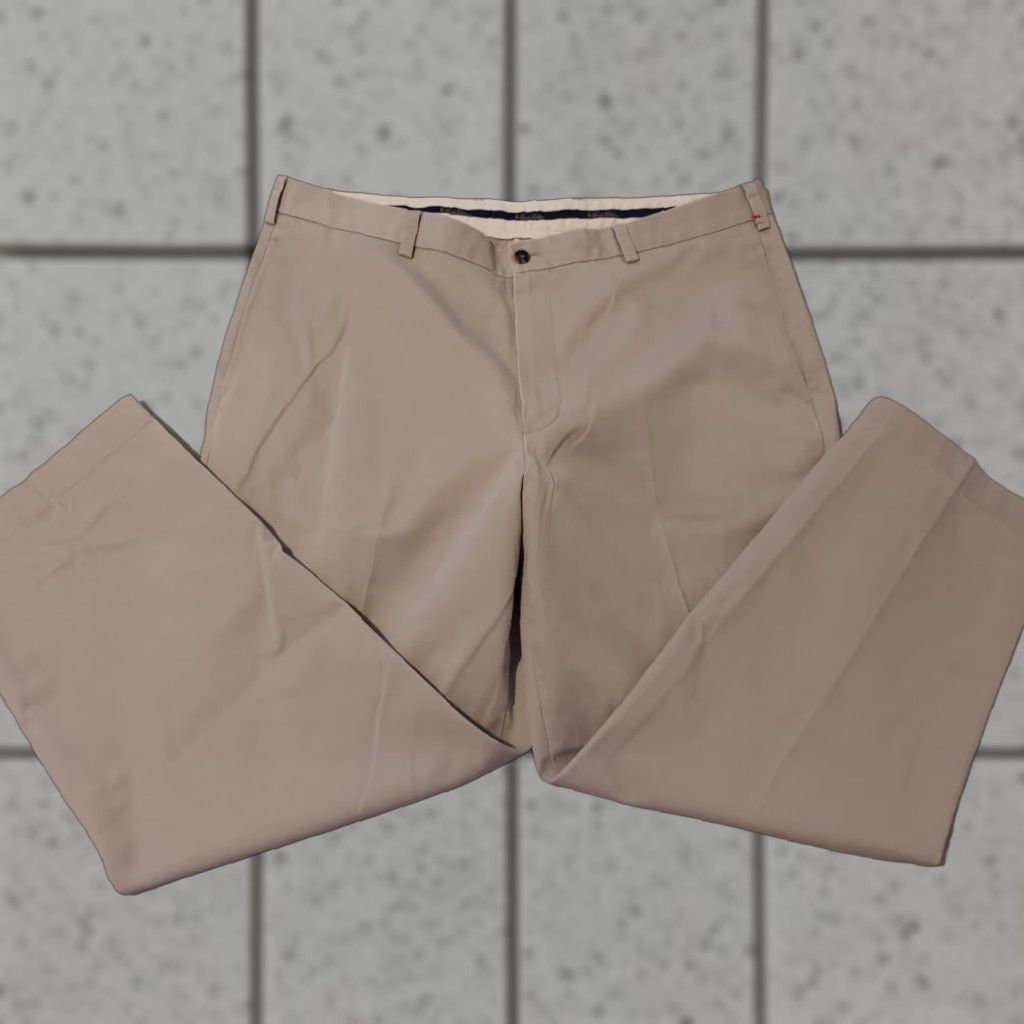 Brooks Brothers Brooks Brothers Pants Chino Straight Mens 40x29 Beige Cotton Flat Front Slant Pockets 40 Regular Size US 40 / EU 56 - 1 Thumbnail