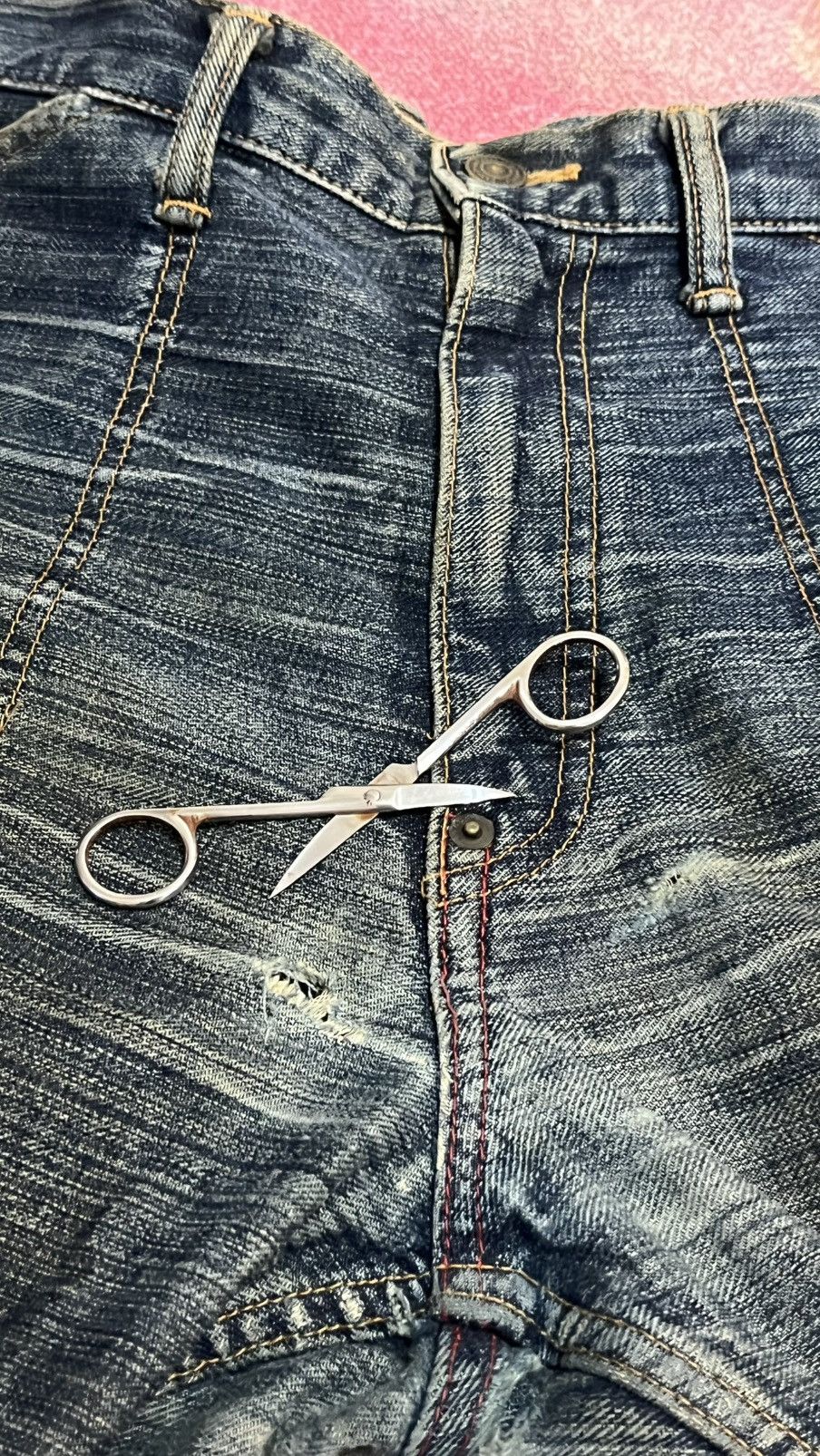 Swagger Vintage Distressed Swagger Jeans size 35 x 43 Size US 35 - 24 Thumbnail