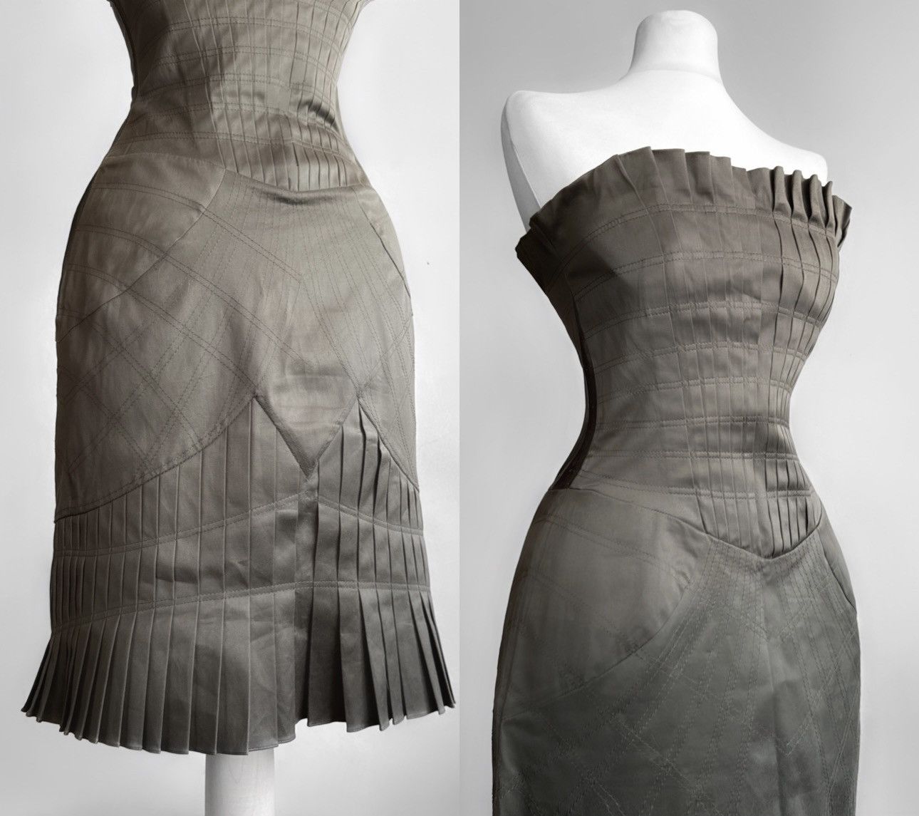 Tom Ford Gucci Fall 2003 Corset Dress by Tom Ford Size S / US 4 / IT 40 - 4 Thumbnail