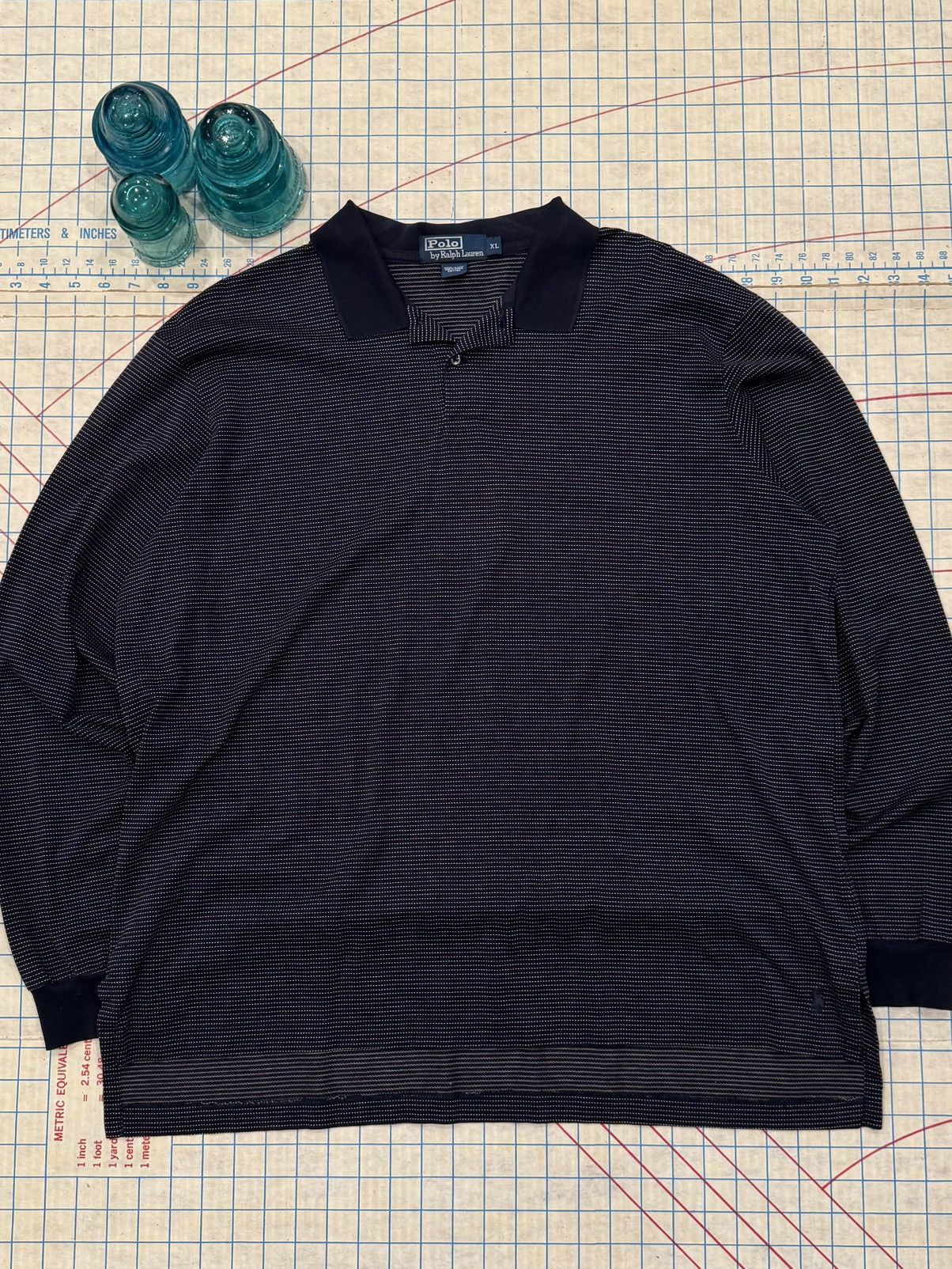 Polo Ralph Lauren Polo Ralph Lauren Long Sleeve Polo Shirt Navy Mens Size XL Size US XL / EU 56 / 4 - 2 Thumbnail