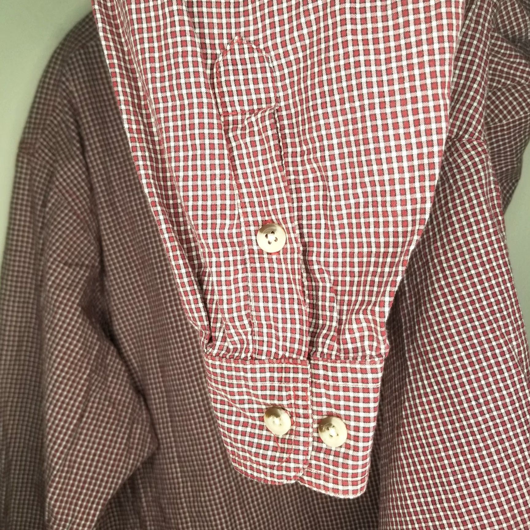 Vintage Buckle BKE Mens Red Long Sleeve Button Up 2XL 67 Resistance Strength Size US XXL / EU 58 / 5 - 4 Thumbnail