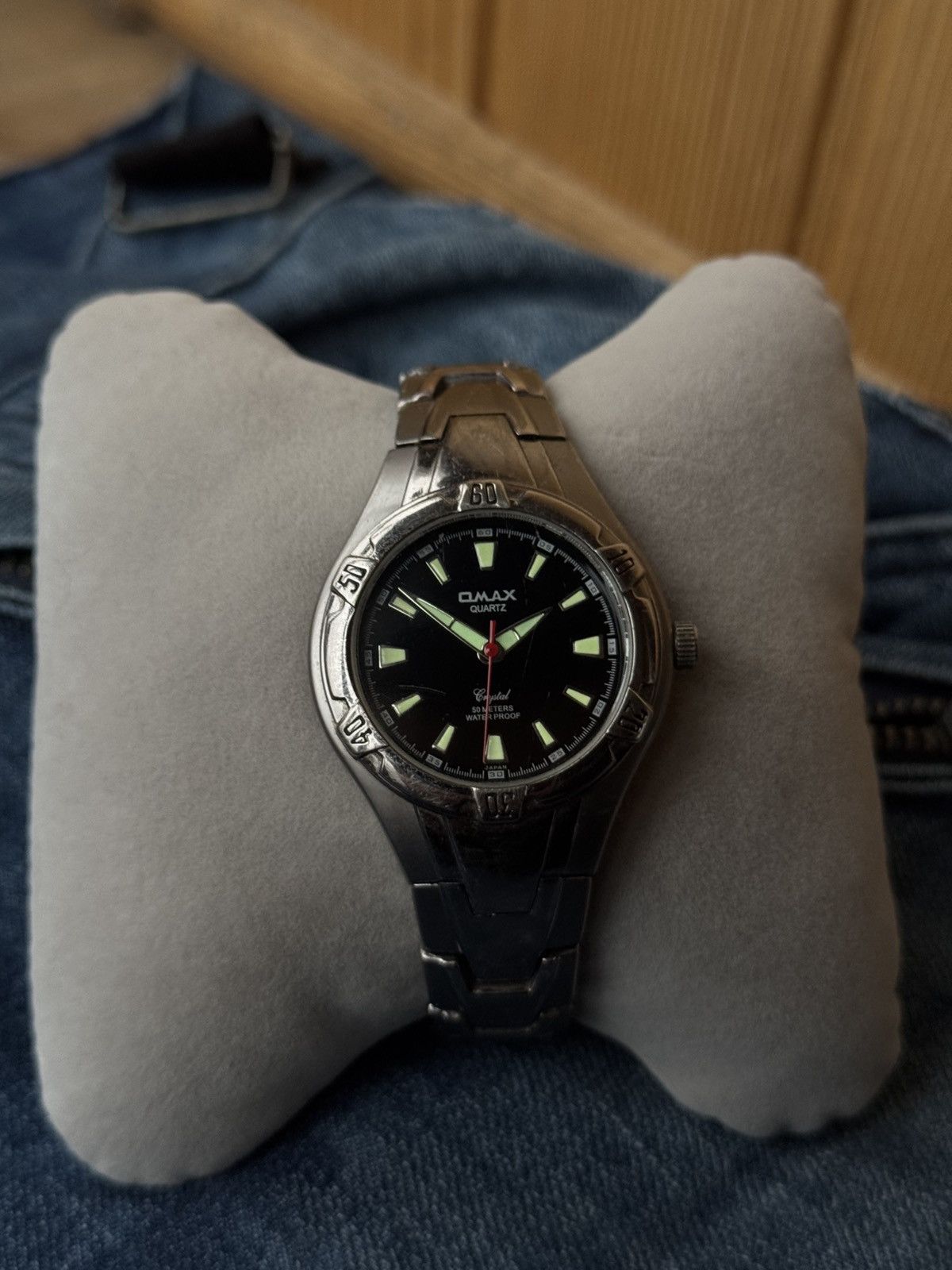 Japanese Brand × Vintage 🦾Omax rare vintage watch unisex Japan Oakley style Quartz Size ONE SIZE - 1 Thumbnail