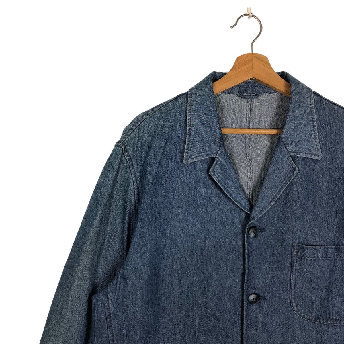 Issey Miyake 🔥Denim Chore Work Jacket Warm Hearted Man Issey Miyake Size US L / EU 52-54 / 3 - 7 Thumbnail