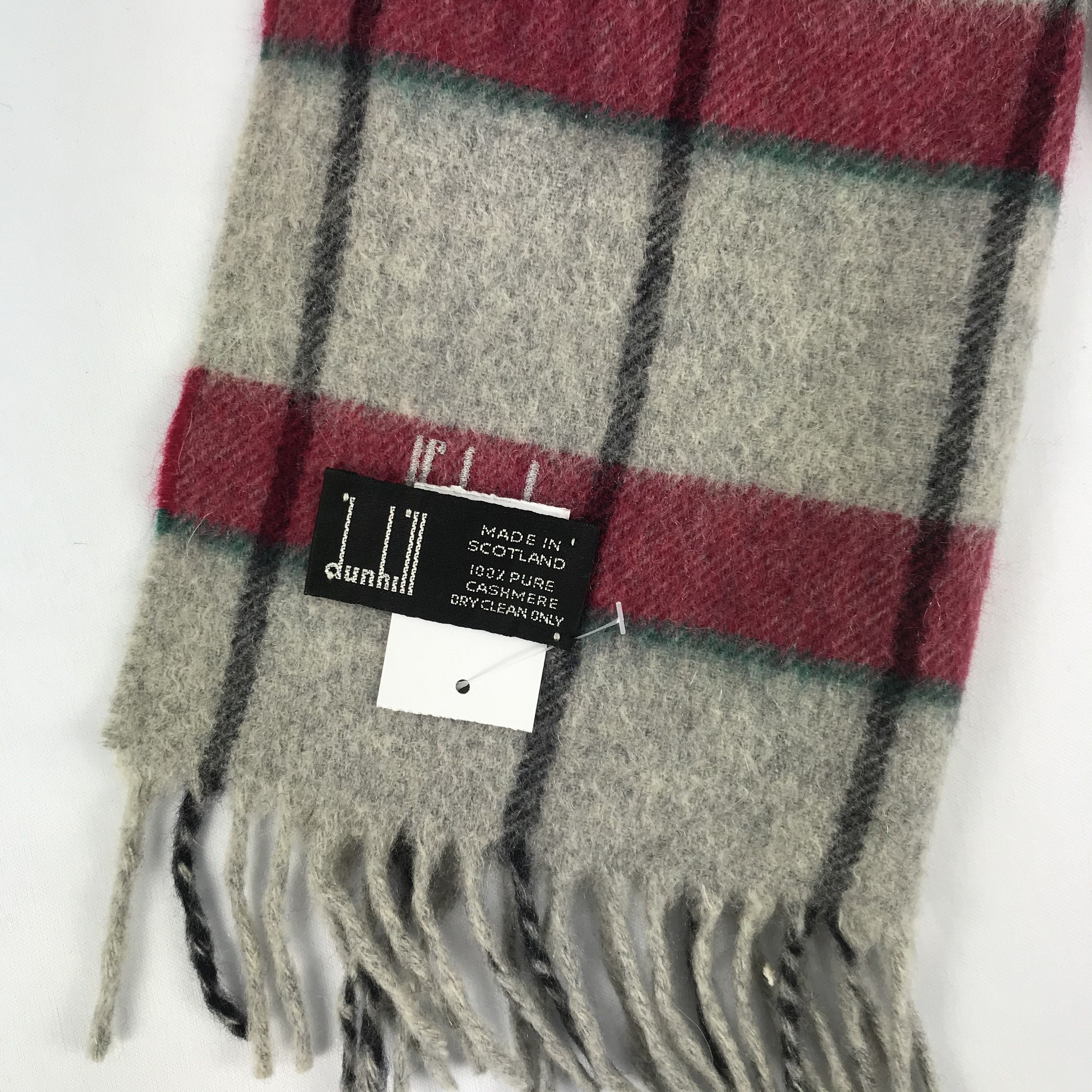 Alfred Dunhill Vintage Alfred Dunhill Scarf Winter Wool Cashmere Scarves Size ONE SIZE - 4 Thumbnail