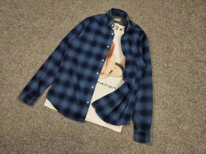 Flannel Vintage Flannel Shirt Checkered Travis Scott Style Y2K Size US S / EU 44-46 / 1 - 7 Thumbnail