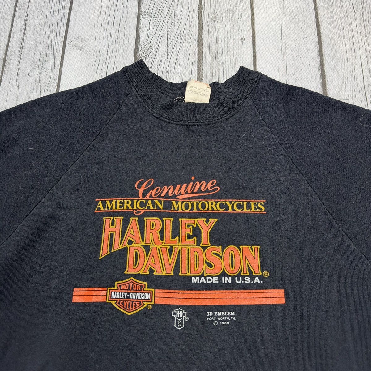 Fruit Of The Loom × Harley Davidson × Vintage Vintage Harley Davidson 3D Emblem sweatshirt Size US M / EU 48-50 / 2 - 3 Thumbnail