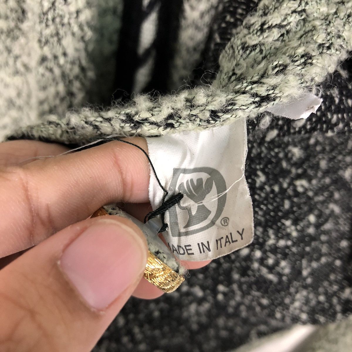 Designer × Vintage 📌Vintage Wool Tweed Jacket Domina Made in Italy Size US M / EU 48-50 / 2 - 18 Thumbnail