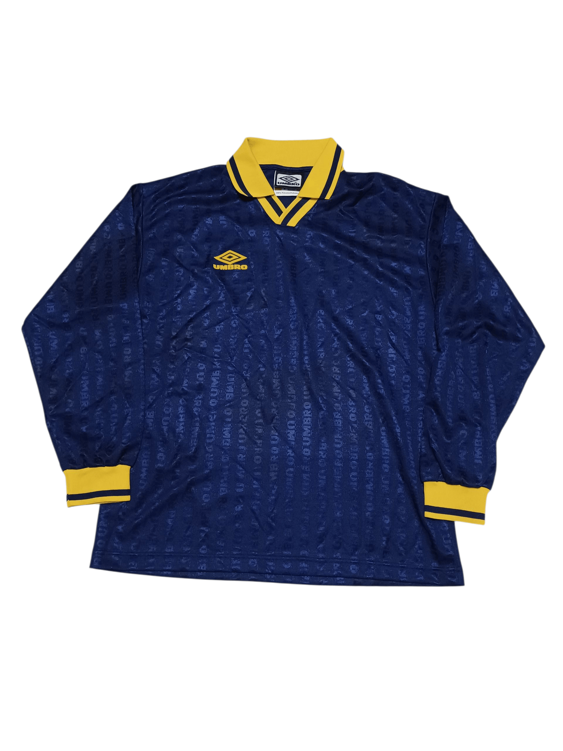 Umbro UMBRO VINTAGE 90S MONOGRAM LONG SLEEVE SOCCER JERSEY Size US M / EU 48-50 / 2 - 1 Thumbnail