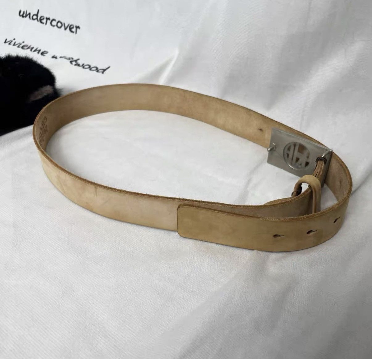 Jean Paul Gaultier Jean Paul Gaultier Box Logo Leather Belt J29 Size ONE SIZE - 5 Thumbnail