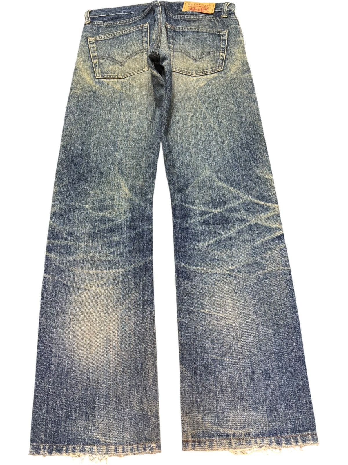 Levi's Vintage 90s Levis 532 Sick Mud Wash Distressed Jeans Size US 29 - 2 Thumbnail