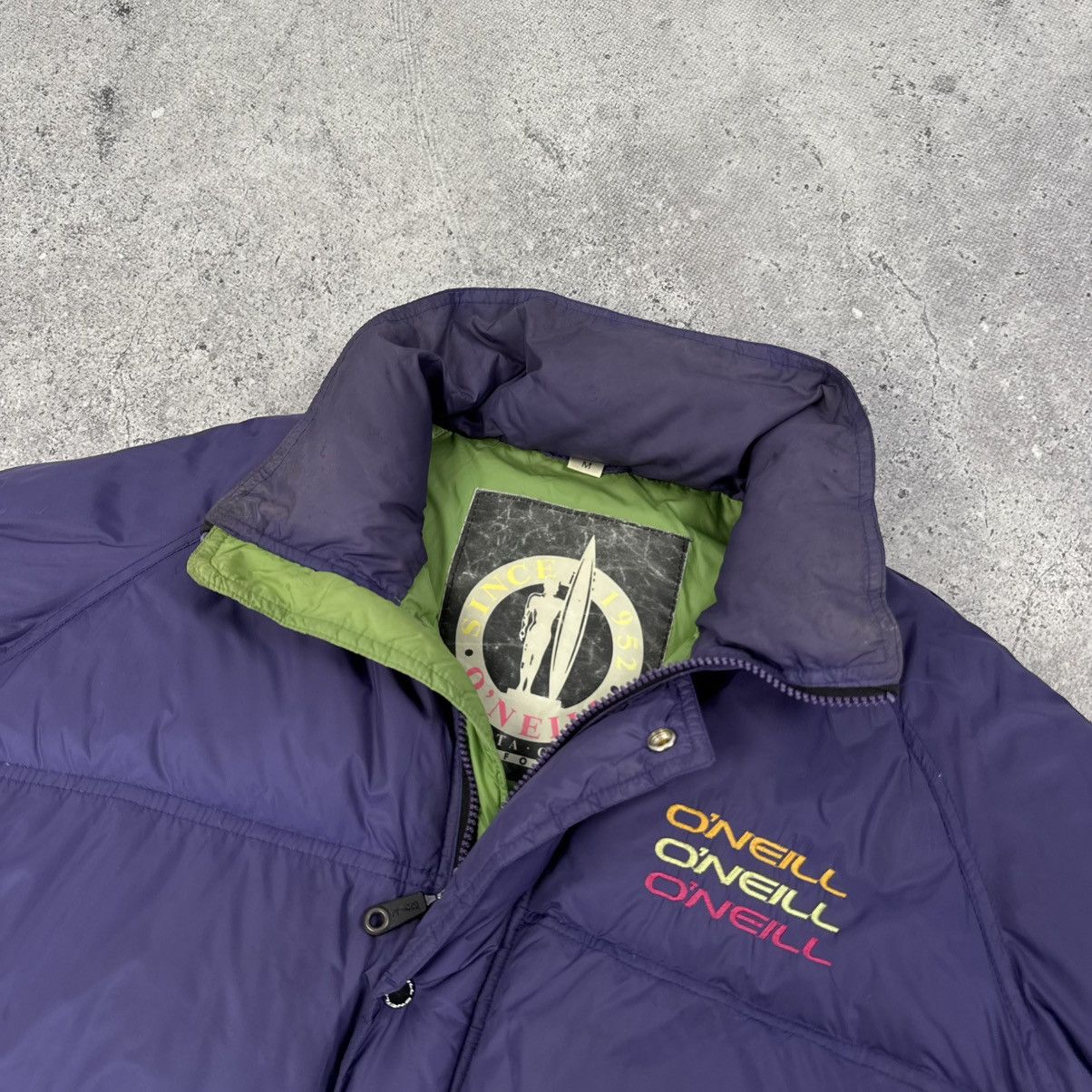 O'Neill × Vintage Vintage O’Neill 90s Puffer Down Jacket Surf Style Size US M / EU 48-50 / 2 - 8 Thumbnail