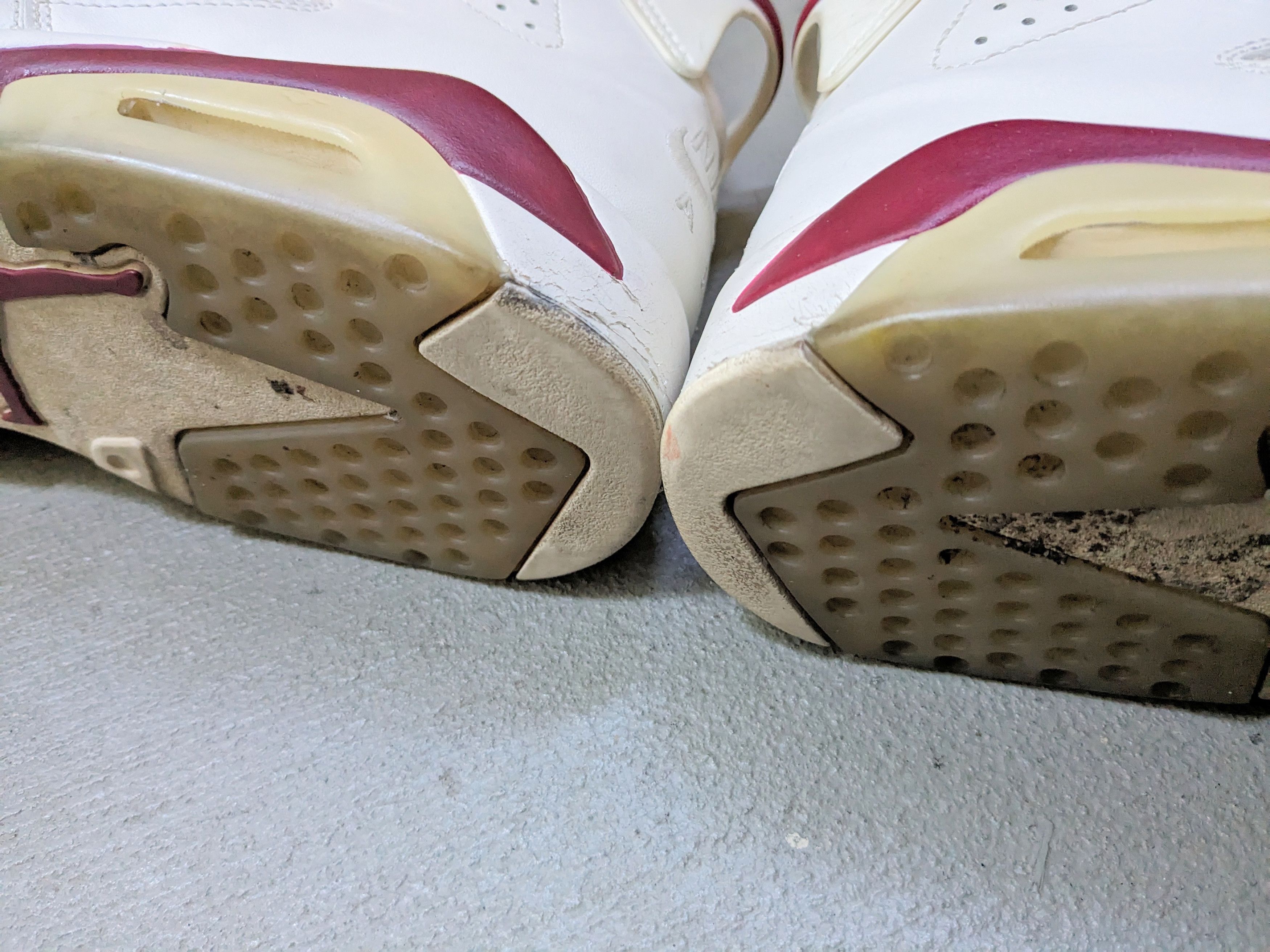 Jordan Brand × Nike Nike Air Retro Jordan 6 Maroon Size 10.5 2015 384664-116 Size US 10.5 / EU 43-44 - 18 Thumbnail