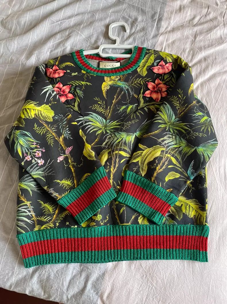 Gucci Gucci Out-of-print floral sweatshirt 2502-Nextarrow Size US XS / EU 42 / 0 - 1 Thumbnail