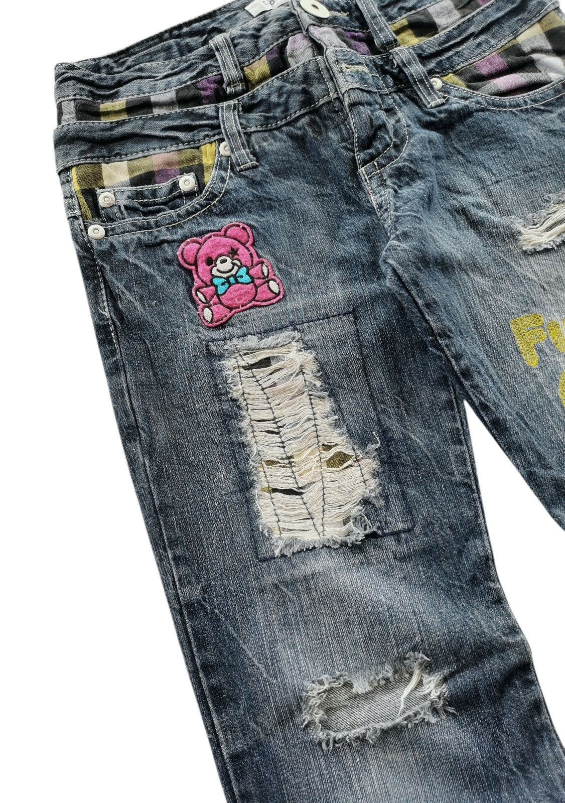 Kapital Colza Jeans Double Waist Funky Girl 🟦 A830 Size 28" / US 6 / IT 42 - 5 Thumbnail