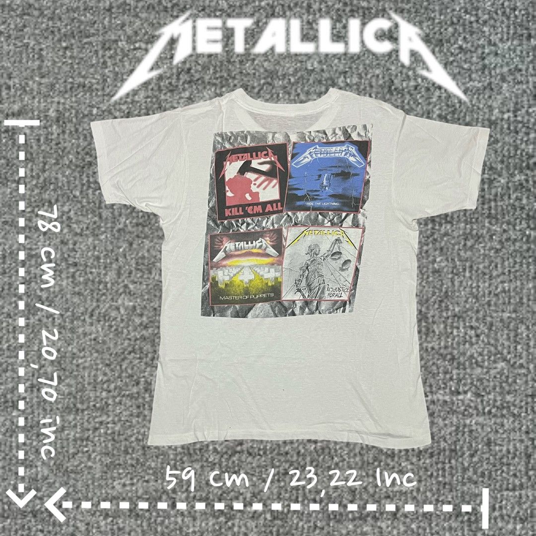 Band Tees × Vintage Metallica And Justice For All Tour 1990 Size US XL / EU 56 / 4 - 2 Thumbnail