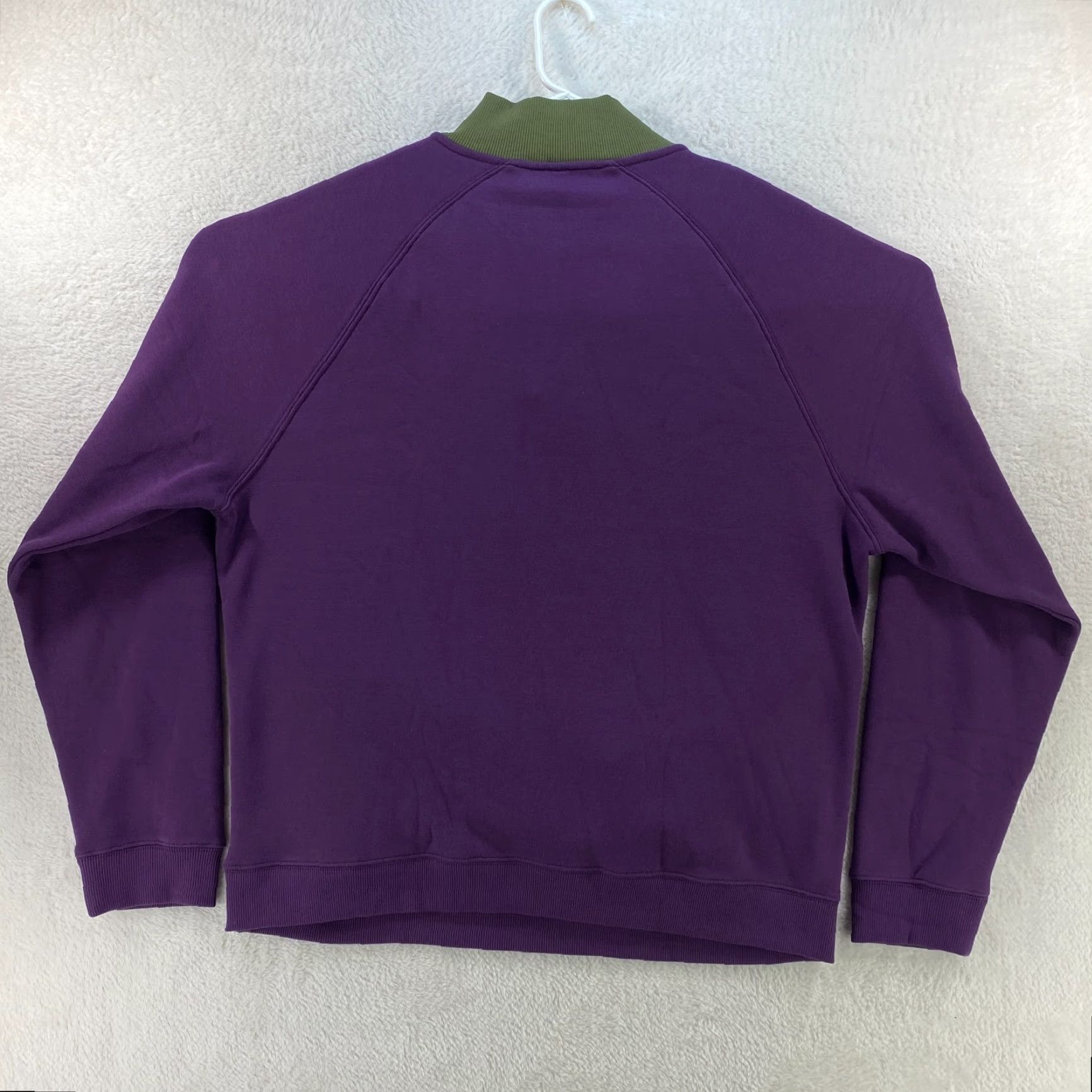 Fabletics Fabletics Mens XL Purple The Go To 1/4 Zip Pullover Mock Neck Sweatshirt NWT Shirt Adult XL Purple Size US XL / EU 56 / 4 - 2 Thumbnail