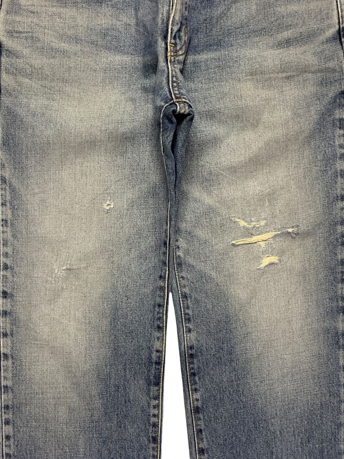 Edwin × Japanese Brand SALES🔥Vintage Edwin Faded Blue Wash Distress Baggy Jeans Size US 29 - 5 Thumbnail