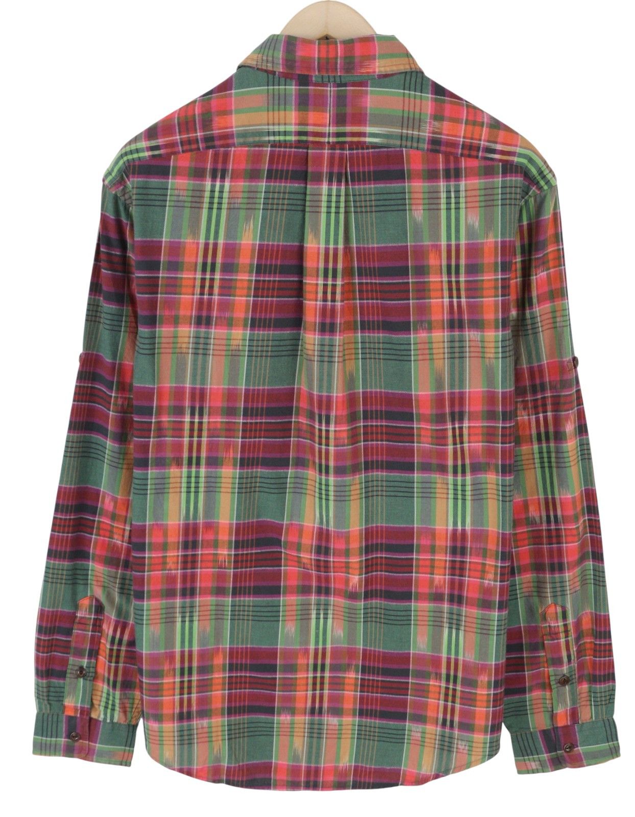 Ralph Lauren L Colourful Check Classic Fit Spread Neck Roll-Up 87030 Size US L / EU 52-54 / 3 - 2 Thumbnail