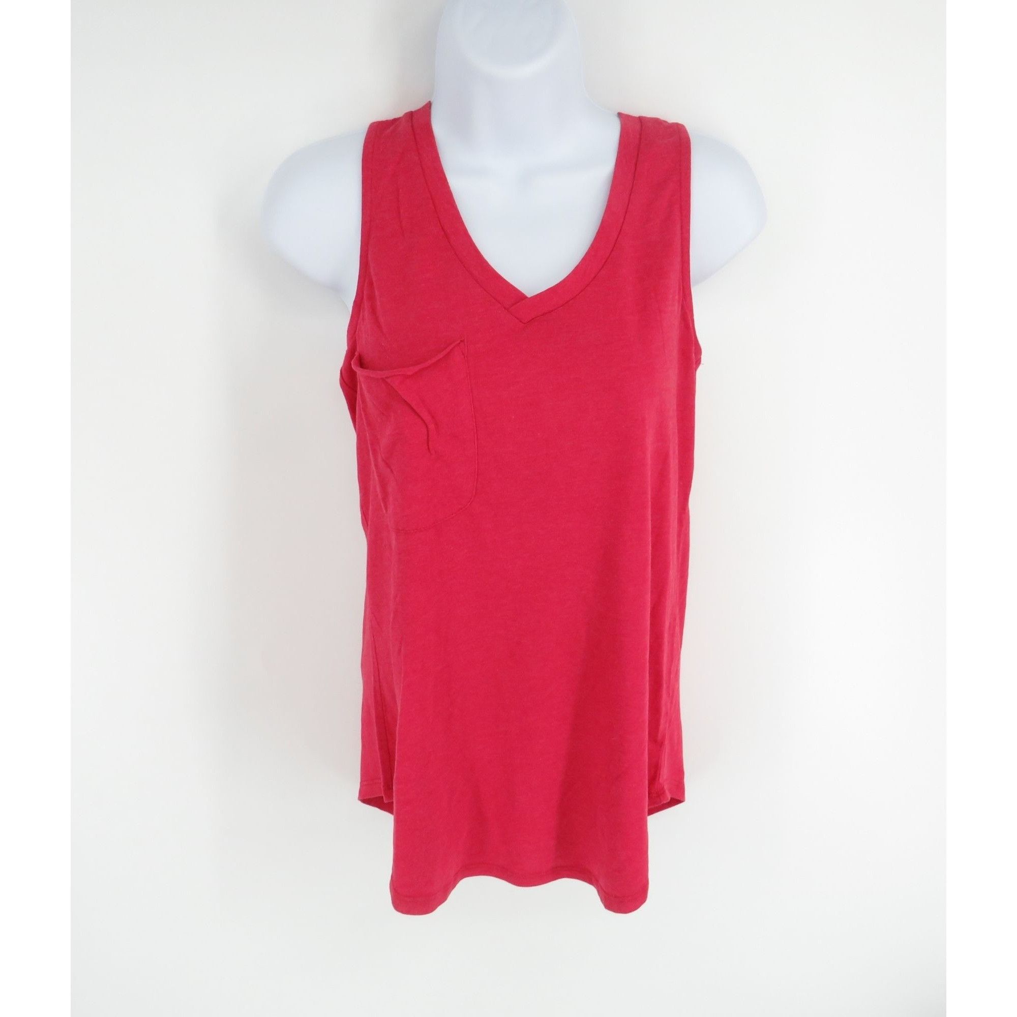 Other Members Mark Womens Small Red V-Neck Sleeveless Tank Top Wit Size S / US 4 / IT 40 - 1 Thumbnail