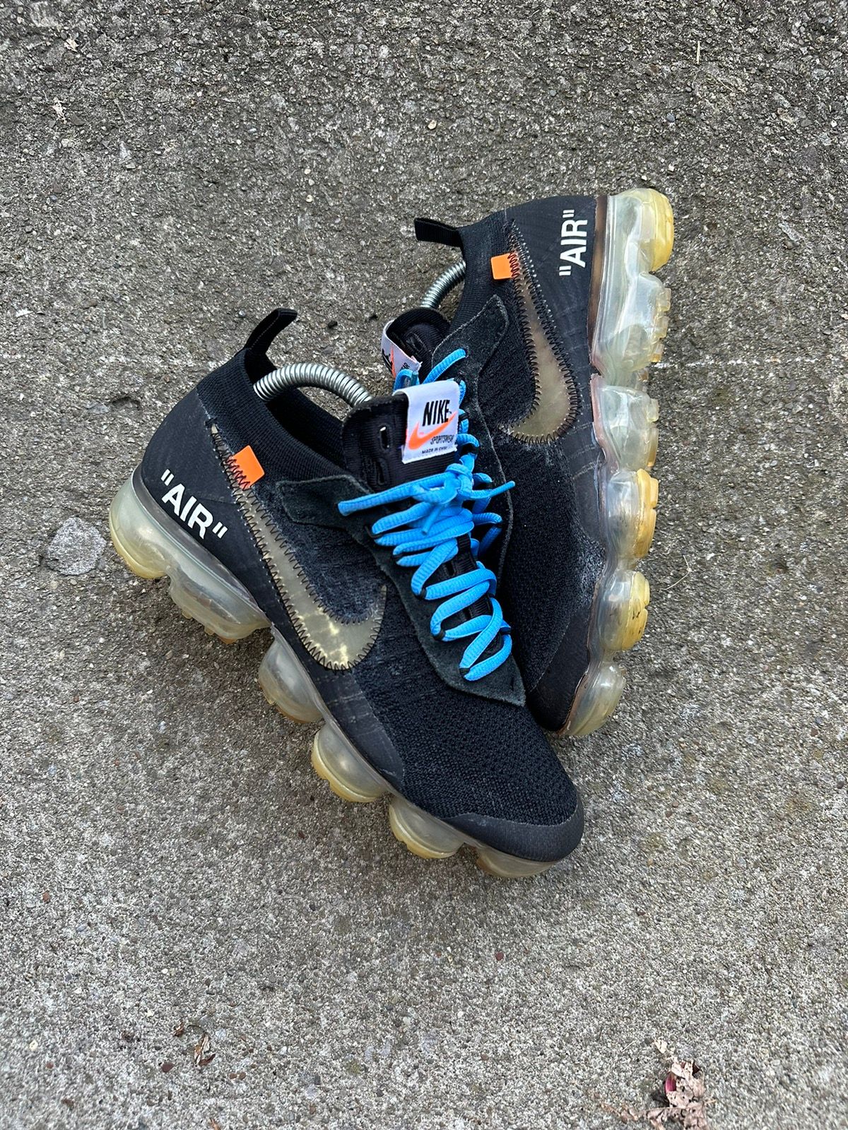 Pre-owned Nike X Off White Nike Vapormax Part 2 Size 7 Shoes In Black