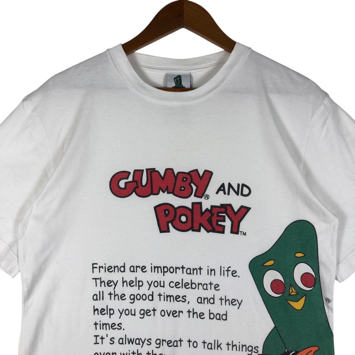 Vintage Vintage GUMBY and POKEY Cartoon T-Shirt Size US L / EU 52-54 / 3 - 2 Thumbnail