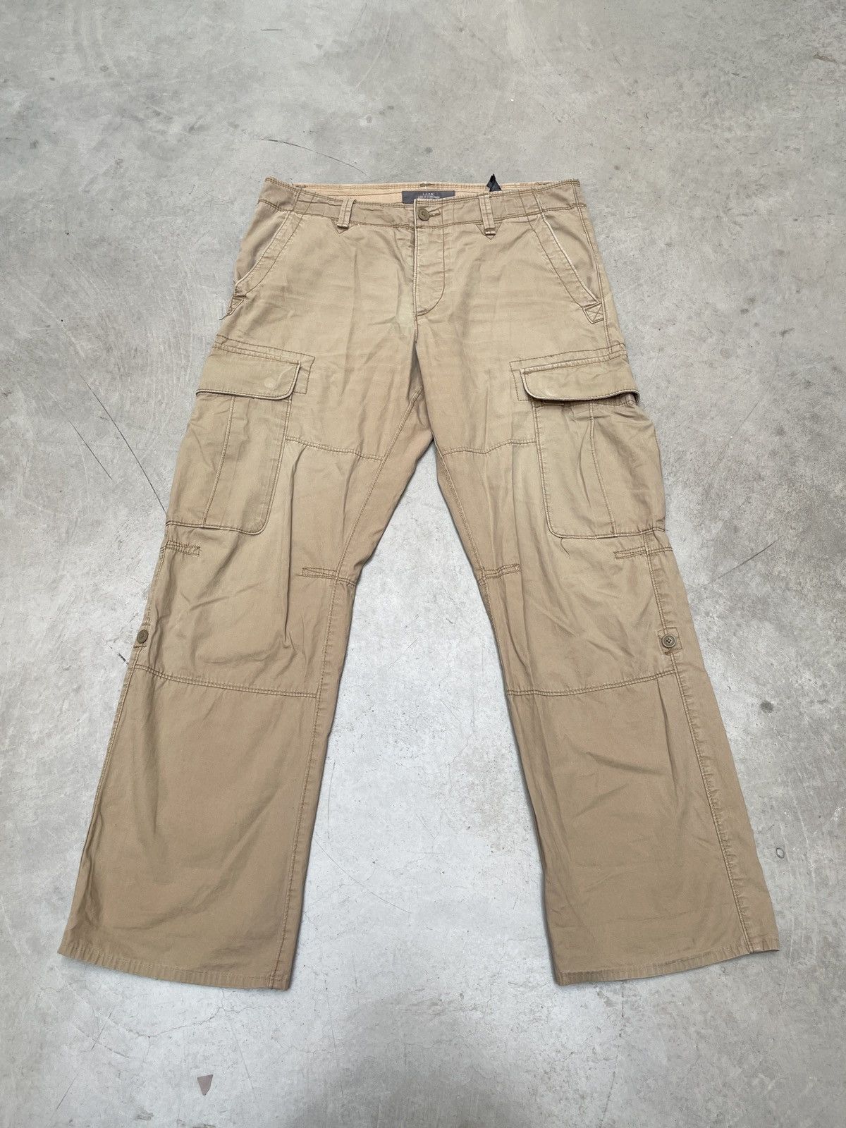 Vintage Vintage Military Cargo Pants Beige Wide Workwear Fit size 36 Size US 36 / EU 52 - 13 Thumbnail