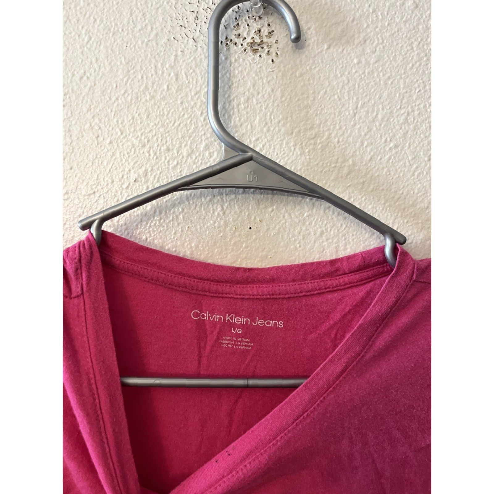 Calvin Klein Calvin Klein T-Shirt Women Size L Pink Round Neck Short Sleeves Graphic Modern Classic Shirt Size L / US 10 / IT 46 - 3 Thumbnail