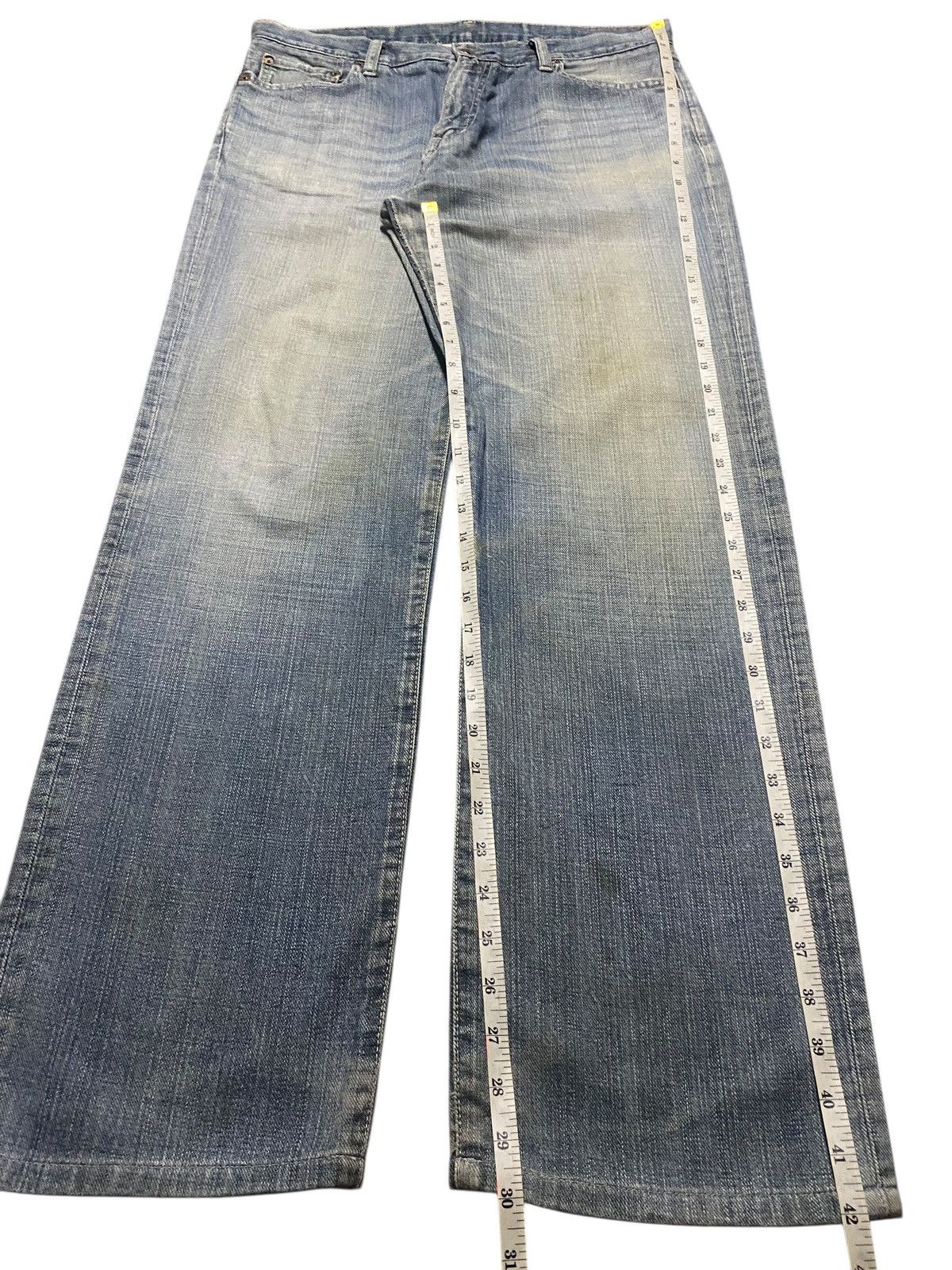 Uniqlo Japanese Brand Uniqlo S-002 Light Wash Loose Jeans Size US 34 / EU 50 - 11 Thumbnail