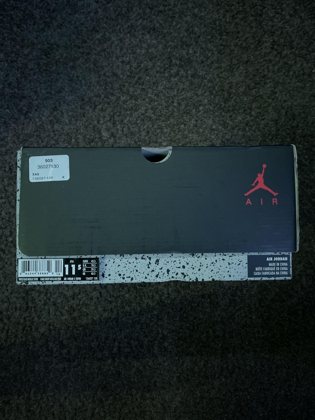 Jordan Brand •Jordan 5 “Metallic White”• Size US 11.5 / EU 44-45 - 7 Thumbnail