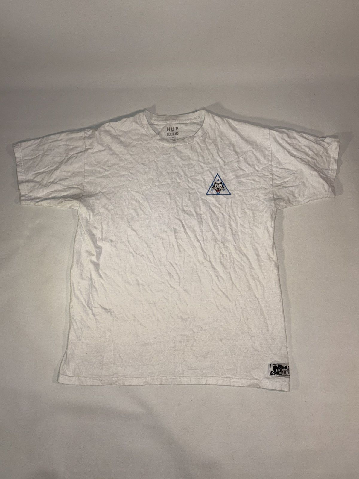 Huf HUF X Felix The Cat Small Chest Back Graphic White T-Shirt Size US M / EU 48-50 / 2 - 1 Thumbnail