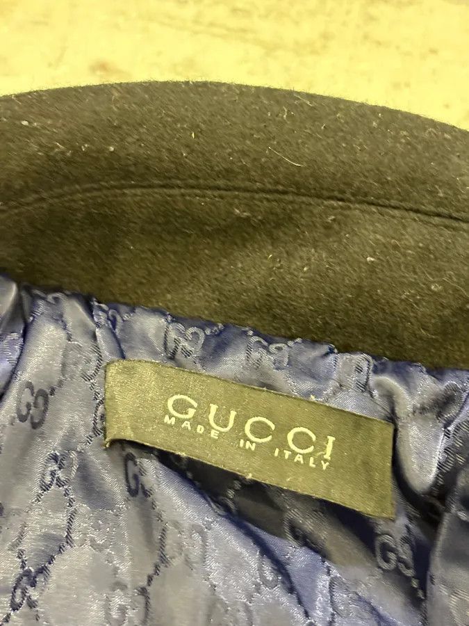 Gucci 2000s Gucci Black Wool Double-Breasted Coat Size US M / EU 48-50 / 2 - 12 Thumbnail